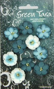 GREEN TARA FLOWERS CHERRY BLOSSOM - TEAL CPTe